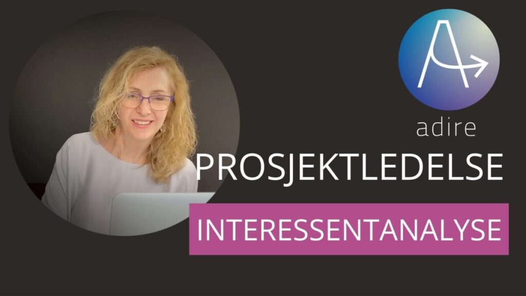 Forsidebilde til prosjektkurs: Interessentanalyse i prosjekter. BIlde av Elin og logo.