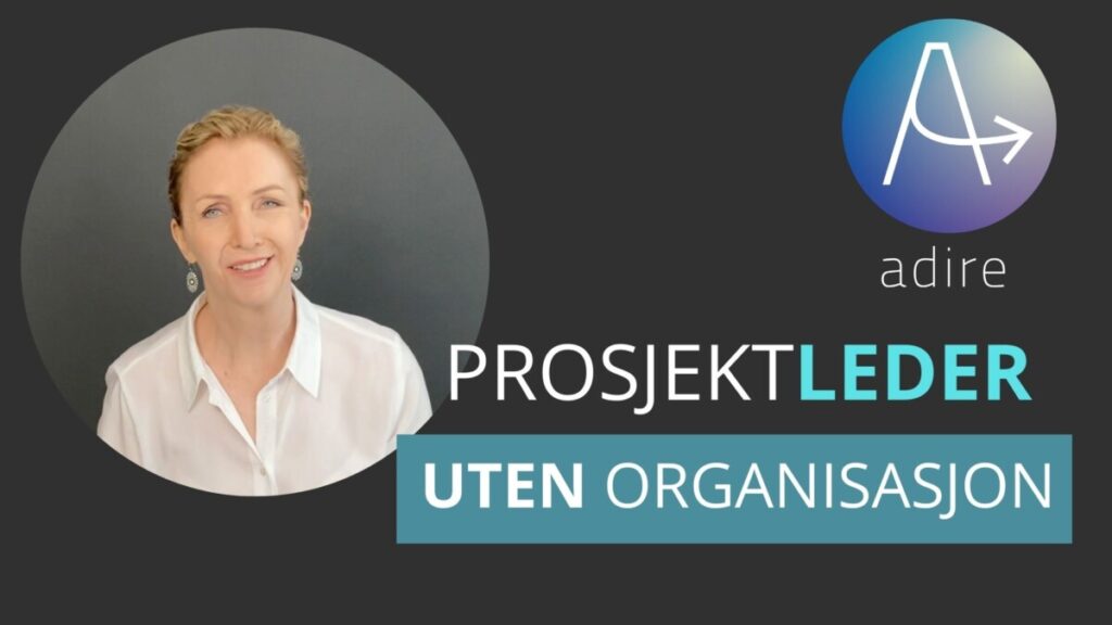 Forsidebilde til prosjektkurs: Prosjektleder uten organisasjon. BIlde av Elin og logo.