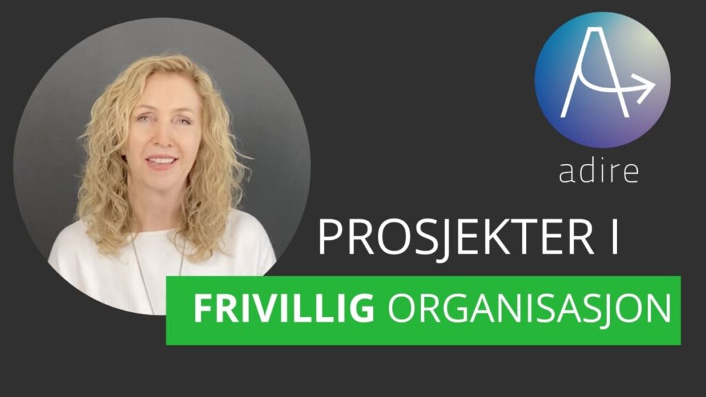 Forsidebilde til prosjektkurs: Prosjektleder i frivillig organisasjon. BIlde av Elin og logo.